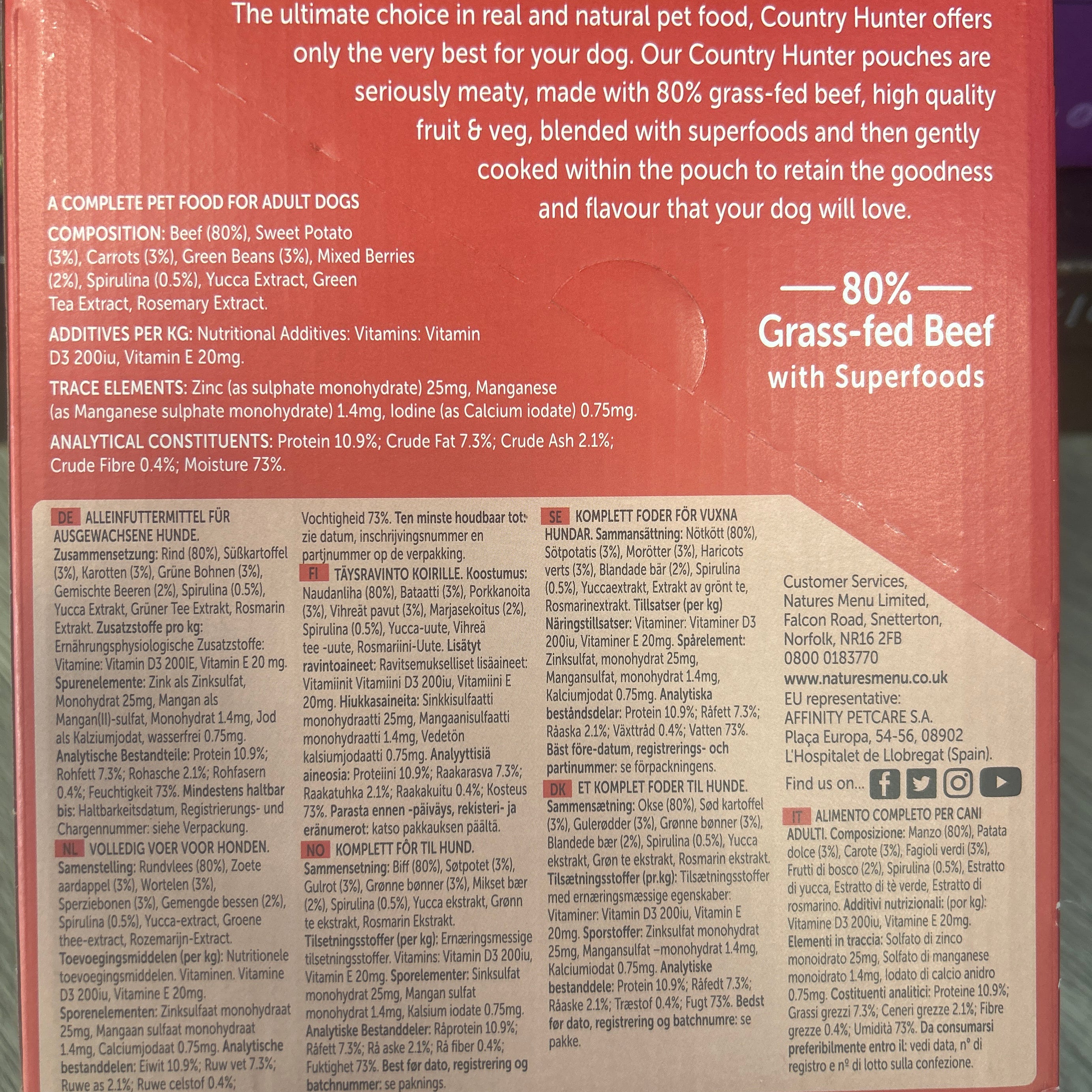 Country Hunters pouches (grass fed beef)