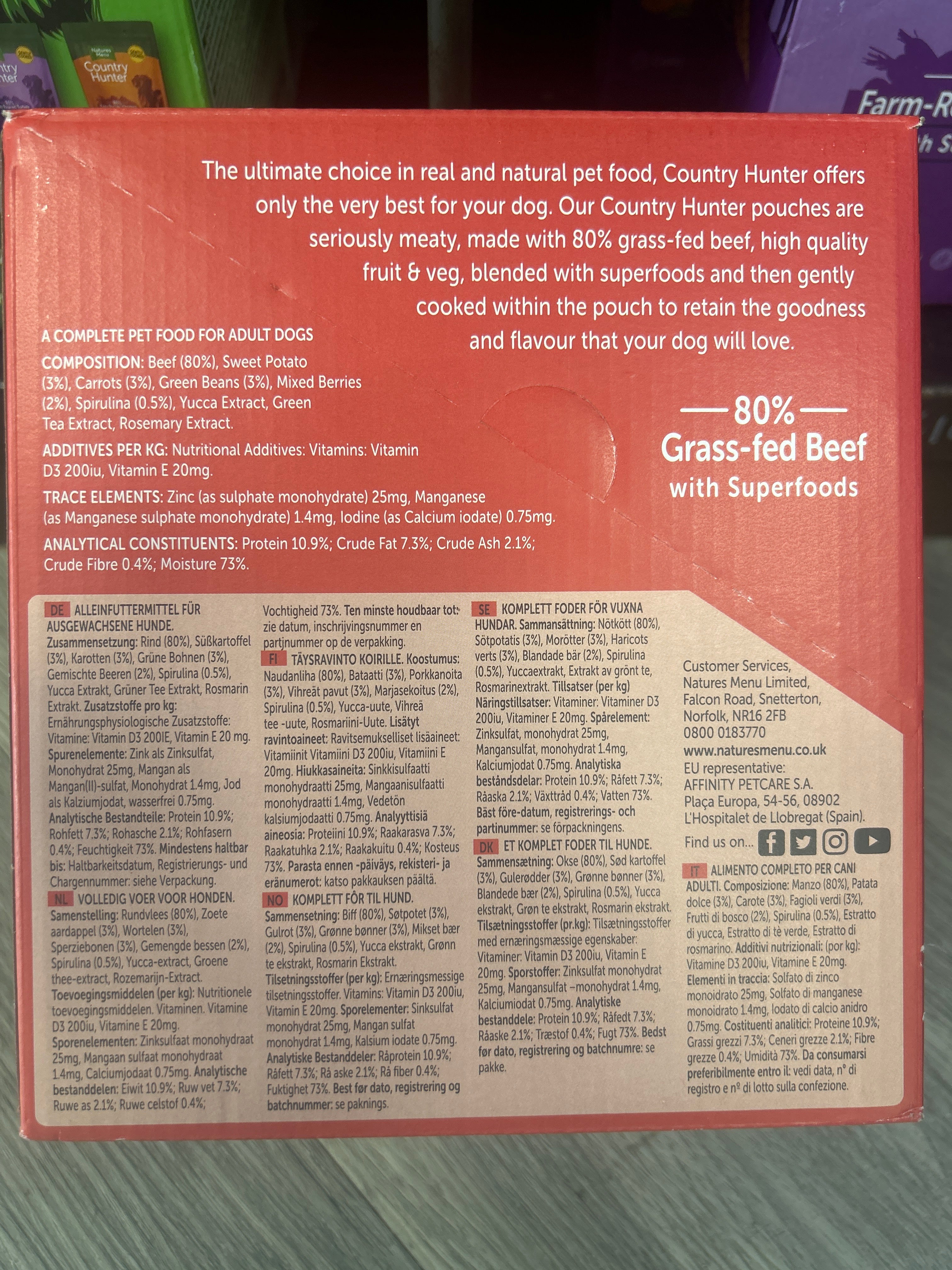 Country Hunters pouches (grass fed beef)