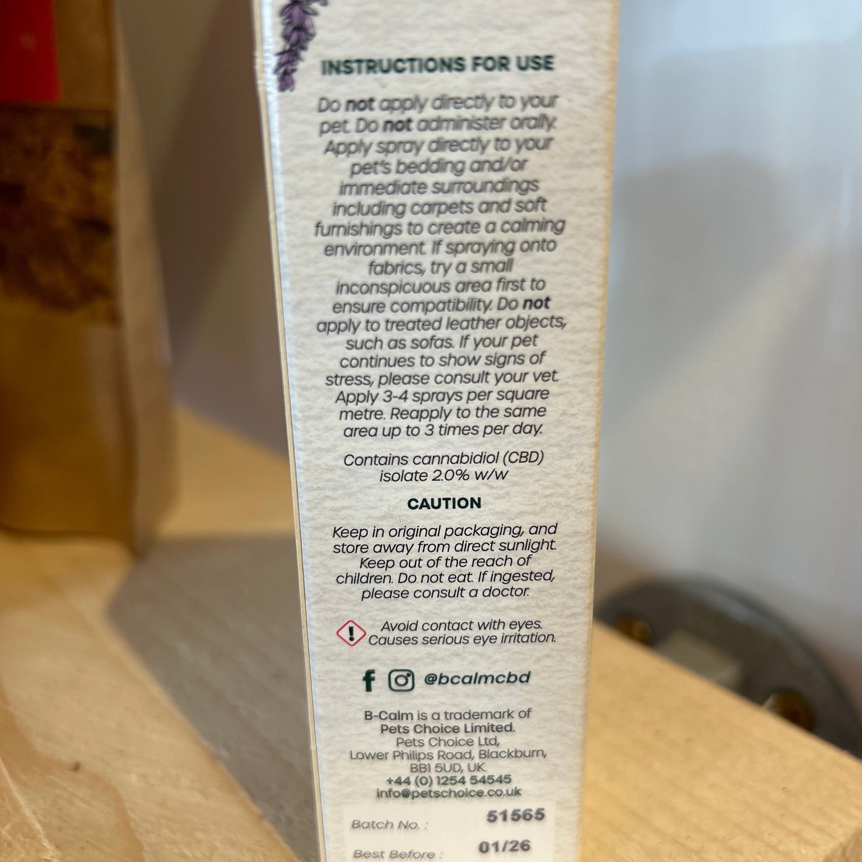 B-Calm - CBD Bed Spray Lavender