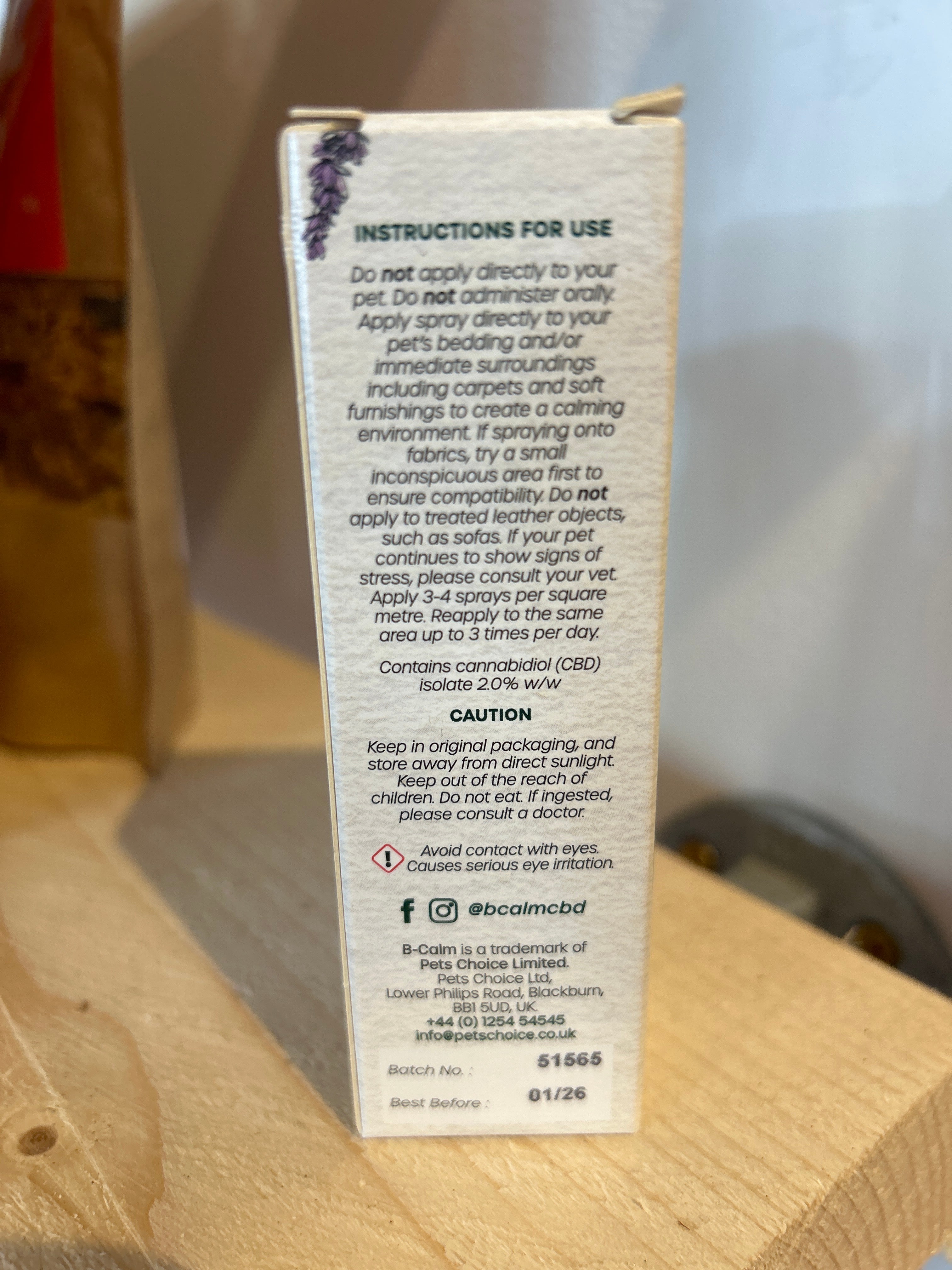 B-Calm - CBD Bed Spray Lavender