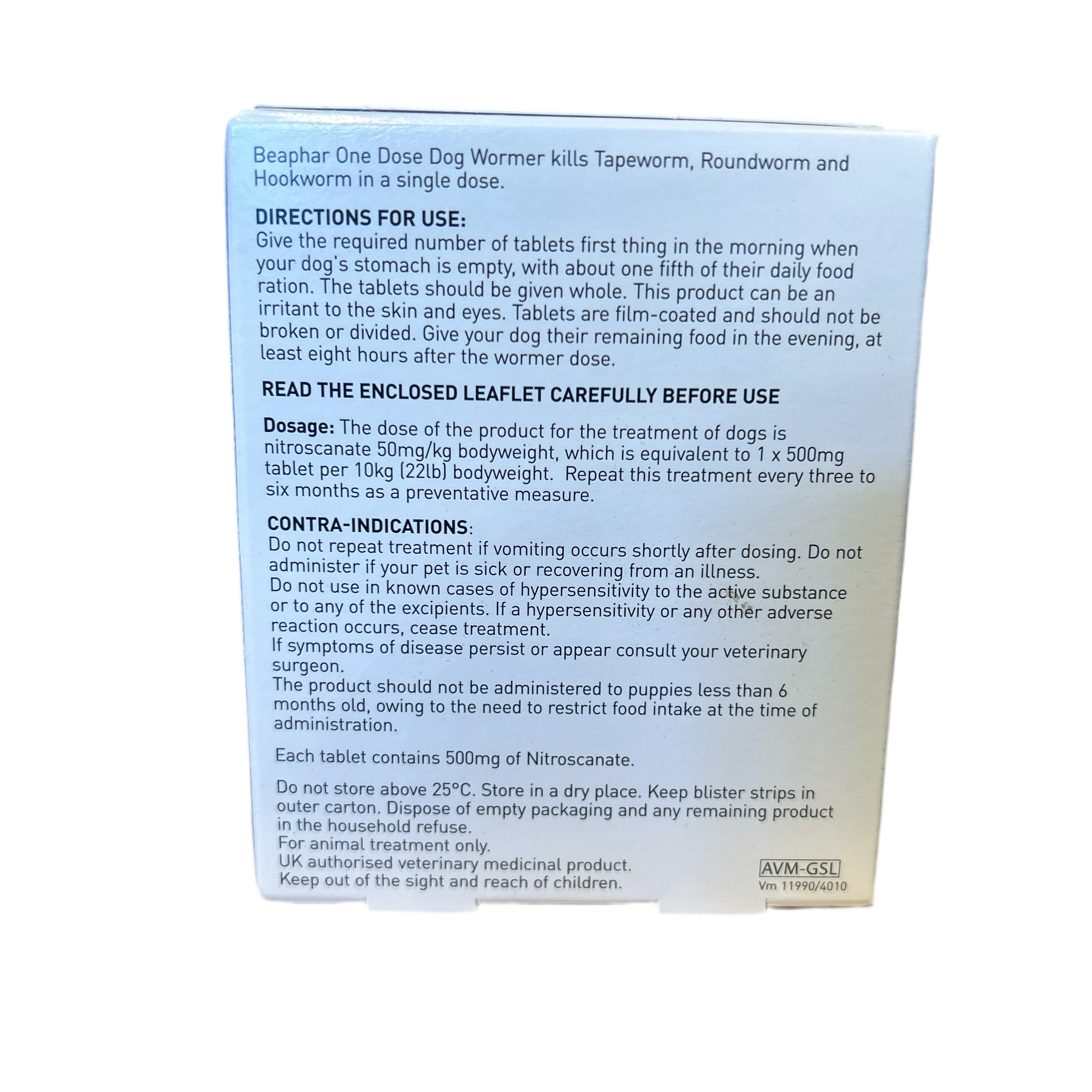 Beaphar - Dog Worm one dose