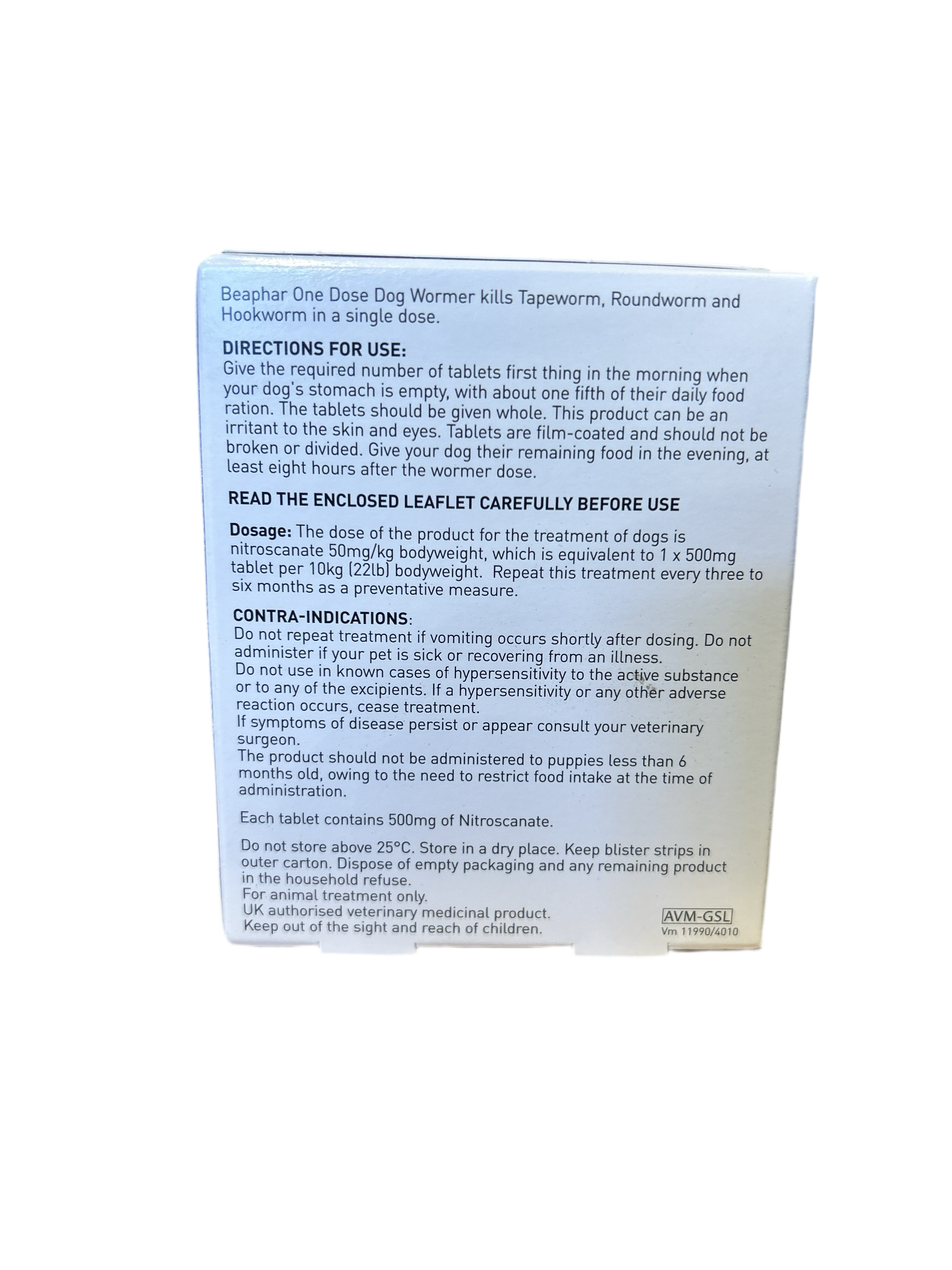 Beaphar - Dog Worm one dose