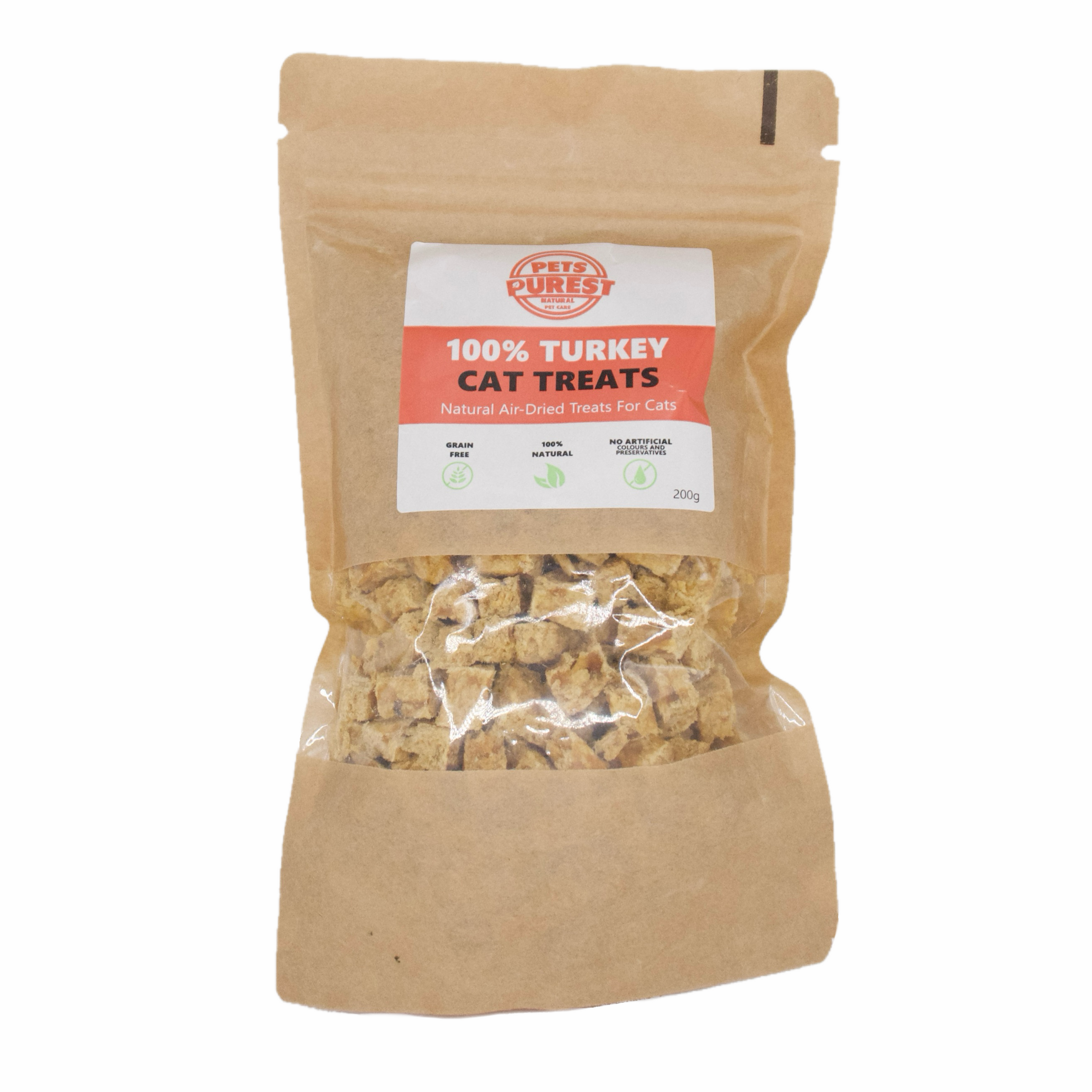 PetsPurest Turkey - Cat Training Treats 200g